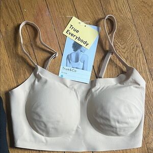 True & Co. Tan Scoop Bralette